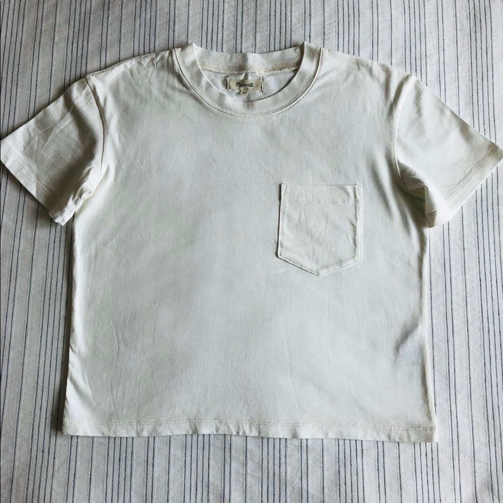 Madewell XS cropped pocket t